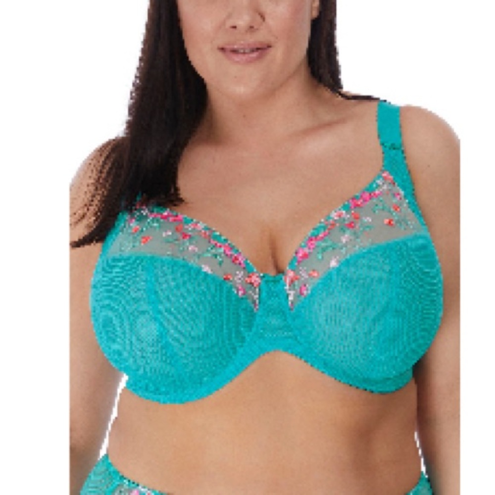 Elomi Charley full figure underwire plunge bra, size 34GG